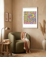 Train  framed in a tender room thumbnail
