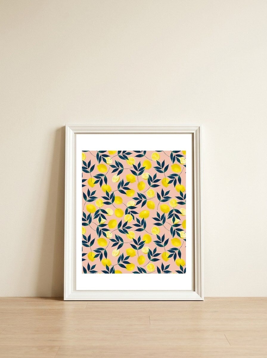 Lemony Goodness — framed, leaning against the wall