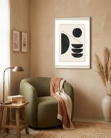 Modern Abstract Minimal Shapes 187 framed in a tender room thumbnail