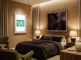 Green Abstract framed in a luxurious room thumbnail