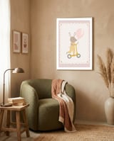 Bunny on the Go framed in a tender room thumbnail