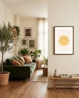 Hello Sunshine framed in a grounding room thumbnail