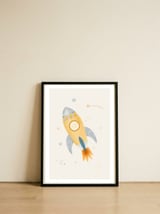 Into Space — framed, leaning against the wall thumbnail