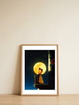 Love Under the Moon — framed, leaning against the wall thumbnail