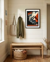 Retro Space Builder framed in a relaxed room thumbnail
