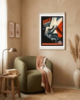 Retro Space Builder framed in a tender room thumbnail