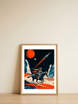 Space Cowboy Ride — framed, leaning against the wall thumbnail