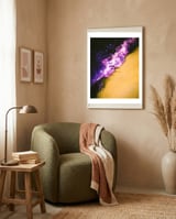 Space Waves framed in a tender room thumbnail