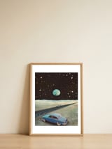 Lunar Pitstop — framed, leaning against the wall thumbnail