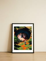 Galaxy Portal — framed, leaning against the wall thumbnail
