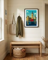 A Visit to London framed in a relaxed room thumbnail