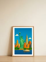 New York City — framed, leaning against the wall thumbnail