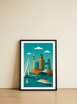 Rotterdam Adventure — framed, leaning against the wall thumbnail