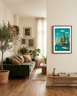 Rotterdam Adventure framed in a grounding room thumbnail