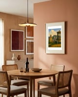 Edinburgh City View framed in a intimate room thumbnail