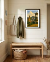 Edinburgh City View framed in a relaxed room thumbnail