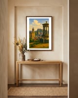 Edinburgh City View framed in a welcoming room thumbnail