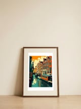 Amsterdam Canal Houses — framed, leaning against the wall thumbnail