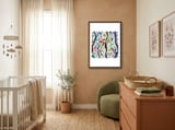 Vibrant Flower Forest framed in a tender room thumbnail