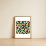 Blooming Floral Symphony — framed, leaning against the wall thumbnail