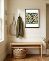 Blooming Floral Symphony framed in a relaxed room thumbnail