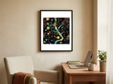 Cosmic Garden Blooms framed in a focused room thumbnail