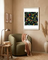 Vibrant Orchard Delight framed in a tender room thumbnail