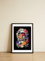 Cosmic Bloom — framed, leaning against the wall thumbnail