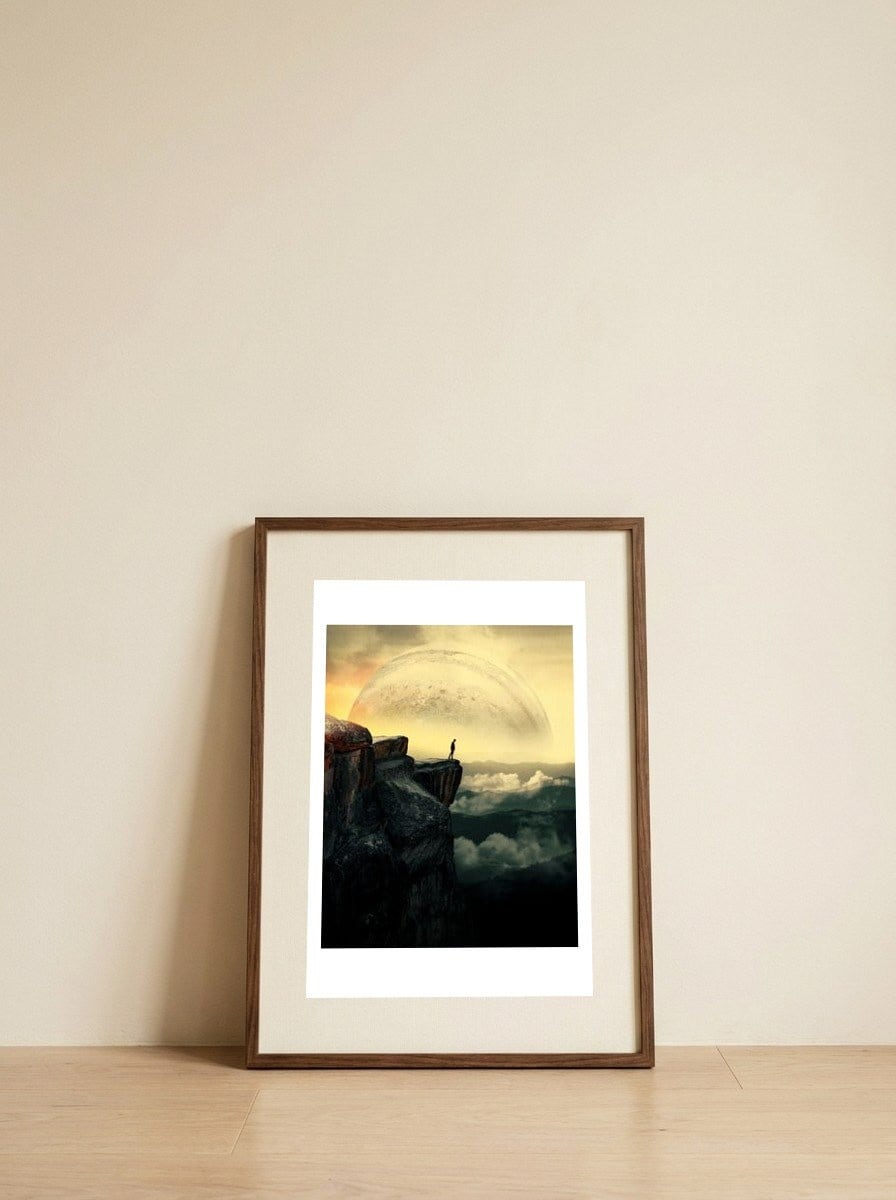 Space Mountain — framed, leaning against the wall