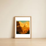 Rome At Golden Dawn — framed, leaning against the wall thumbnail