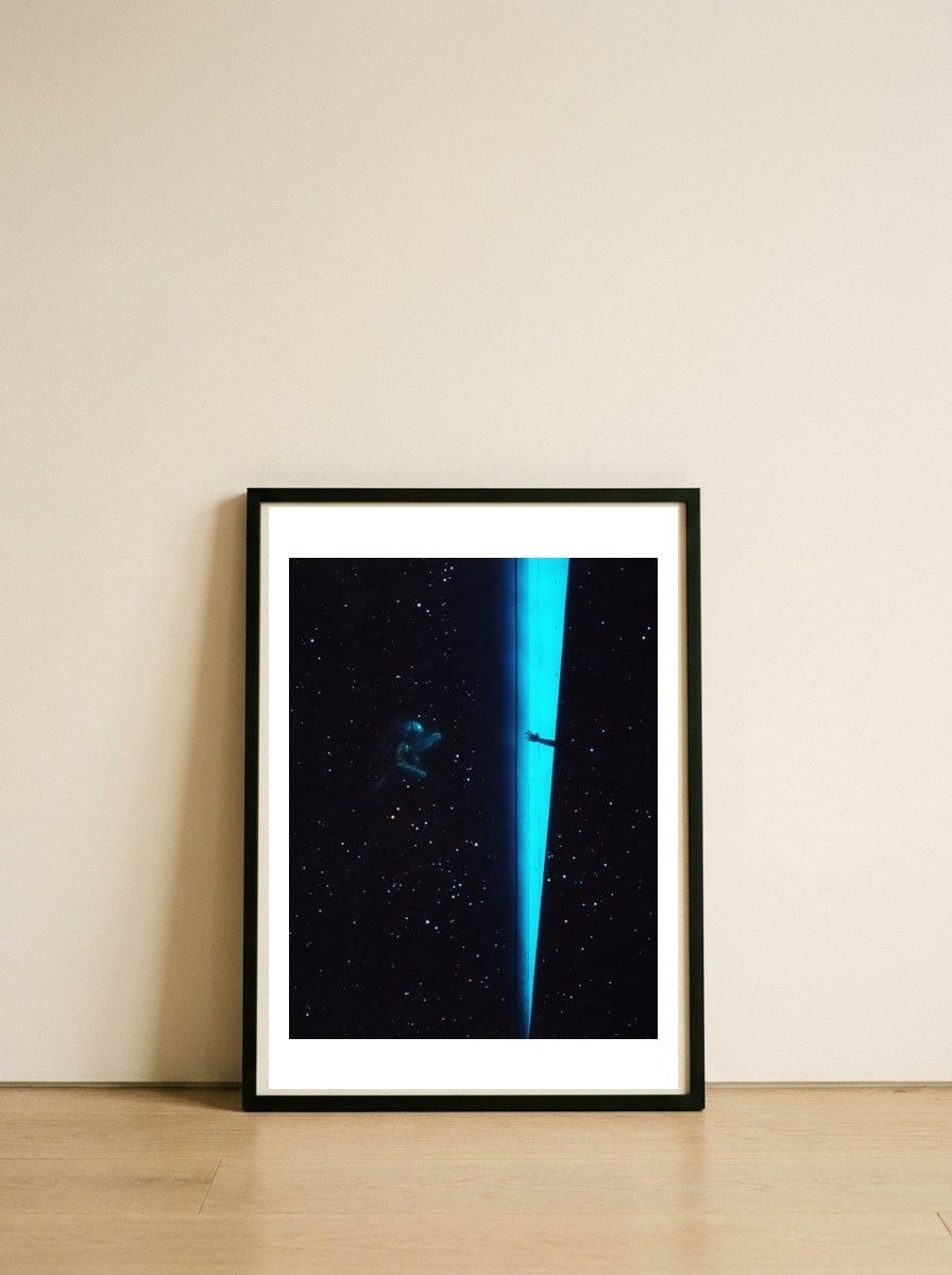 Event Horizon — framed, leaning against the wall