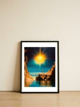 Voyager at the Edge of Light — framed, leaning against the wall thumbnail