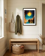 Voyager at the Edge of Light framed in a relaxed room thumbnail