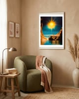 Voyager at the Edge of Light framed in a tender room thumbnail