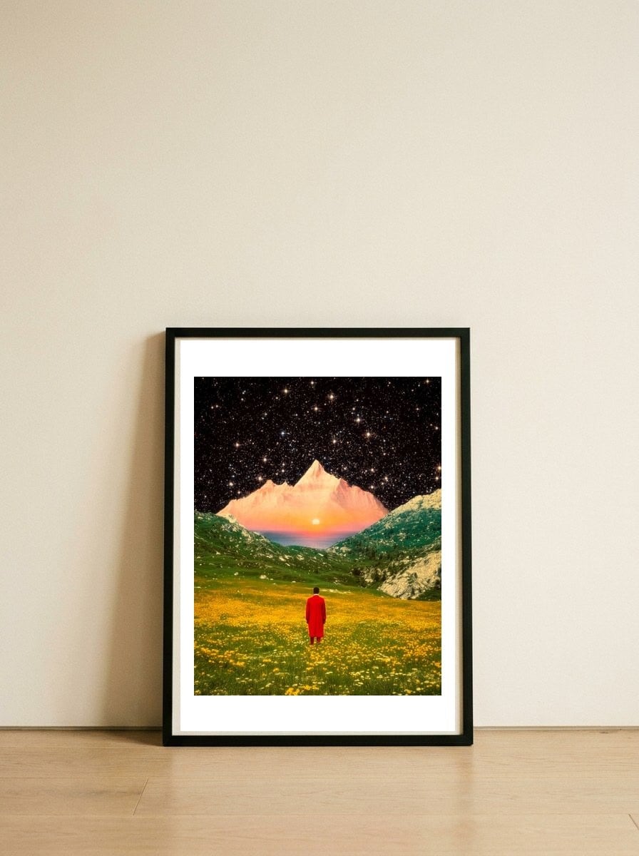The Wanderer’s Dream — framed, leaning against the wall