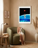 Sailboat 1 framed in a tender room thumbnail