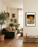 Adventures In New Dimensions framed in a grounding room thumbnail