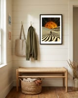 Adventures In New Dimensions framed in a relaxed room thumbnail