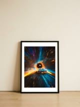 Cosmic Car Voyage — framed, leaning against the wall thumbnail