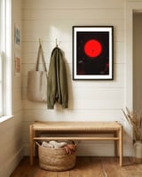 Red Moon framed in a relaxed room thumbnail