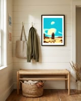 Falling In Love On Mars framed in a relaxed room thumbnail