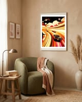 Flower Race framed in a tender room thumbnail