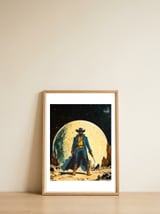 Cosmic Sheriff — framed, leaning against the wall thumbnail