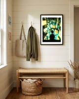 Overlooking Tokyo framed in a relaxed room thumbnail