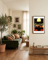 Love Over Japan framed in a grounding room thumbnail