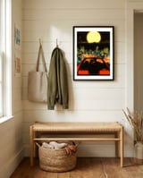 Love Over Japan framed in a relaxed room thumbnail