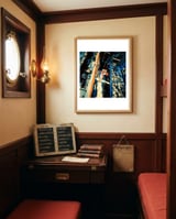 Superheroine framed in a ship captain's quarters (historical) room thumbnail