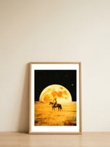Lunar Cowboy — framed, leaning against the wall thumbnail