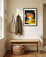Romantic Space Walk framed in a relaxed room thumbnail