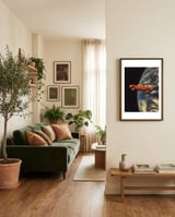 Flying Space Car framed in a grounding room thumbnail